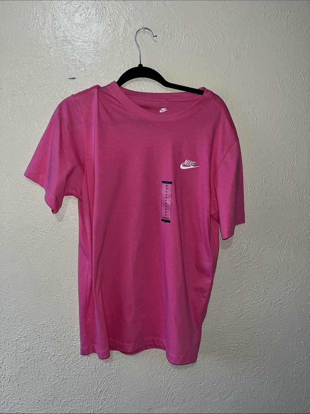 Nike Hot Pink T-Shirt with White Swoosh